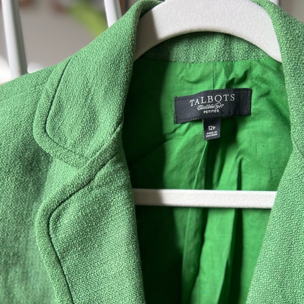 Talbot’s Petite Linen/Cotton Blazer sz 12p - Picture 4 of 5